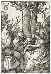 Den heliga familjen med Joachim och Anna, 1511.