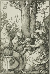 Den heliga familjen med Joachim och Saint Anne