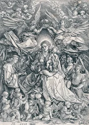 Den heliga jungfrun som änglarnas drottning, 1518 1906