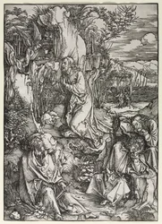 Den stora passionen: Kristus på Oljeberget, ca. 1497-1500.