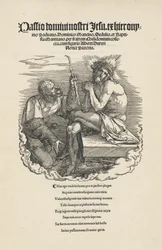 Sorgernas man hånad av en soldat, troligen 1511.