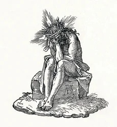 Sorgernas man. Titelsida till Small Passion., c1511, 1906