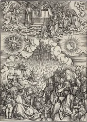 Öppnandet av det femte och sjätte inseglet, från The Apocalypse