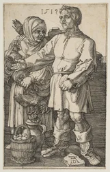 Bondeparet på marknaden, 1519.
