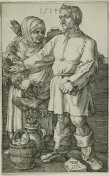 Bonden och hans hustru på marknaden