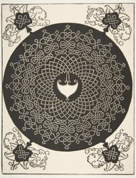 "Den andra knuten". Interlaced Roundel med en Amazon-sköld i mitten, 1521 tidigare.