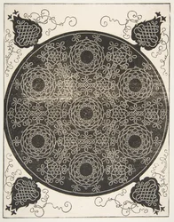 Den sjätte knuten. Interlaced Roundel med sju kransar, 1521 före.