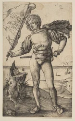 Fanbäraren, ca. 1501.