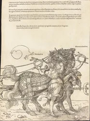 Maximilian I:s triumfvagn (Den stora triumfvagnen) [skylt 7 av 8]