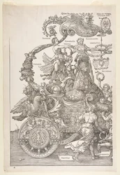 The Triumphal Chariot of Maximilian I The Great Tri..., antagligen klar ca. 1518, utgiven 1522.