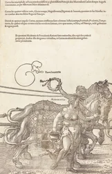 The Triumphal Chariot of Maximilian I The Great Triumphal Car [skylt 3 av 8], 1523 Latin ed..