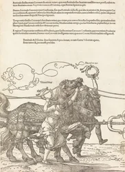 The Triumphal Chariot of Maximilian I The Great Triumphal Car [skylt 5 av 8], 1523 Latin ed..