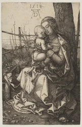 Jungfru och barn sitter vid ett träd, 1513.