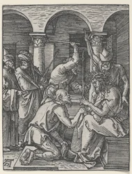 Kristus krönt med törnar, ca 1510 (träsnitt)