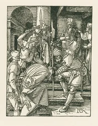 Kristus inför Hannas, ca 1508-09 (träsnitt)