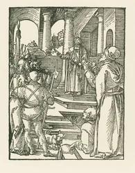 Kristus inför Pilatus, ca 1508-09 (träsnitt)