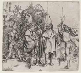 Fem soldater och en turk till häst, 1495-96