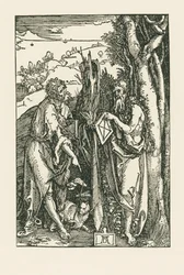 Johannes döparen och den helige Onofrius, ca 1503-04 (träsnitt)