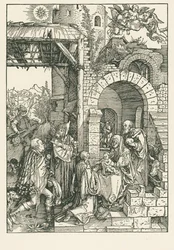 De tre vise männens tillbedjan, ca 1503 (träsnitt)