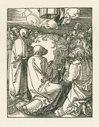Himmelsfärden, ca 1510 (träsnitt)