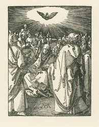 Den Helige Andes nedstigande, ca 1510 (träsnitt)