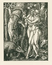 Människans fall, ca 1510 (träsnitt)