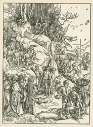 De tiotusen martyrernas martyrium, ca 1496 (träsnitt)