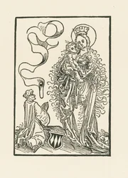 Jungfru Maria dyrkad av Albrecht von Bonstetten
