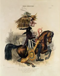 Karikatyr av Franz Liszt (1811-86)