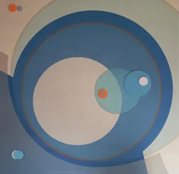 Blå geometri i flera lager