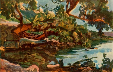 Lake Nemi, 1830-talet 1965.