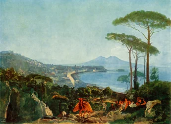 Utsikt över Neapel från vägen till Pozzuoli, c1830-talet, 1965.