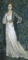 Porträtt av Marina Makovskaya, 1912