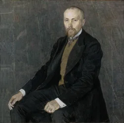 Porträtt av konstnären Nicholas Roerich 1874-1947, 1907