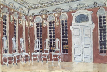 Scenografi för operan The Ice House av A. Koreshchenko, 1900