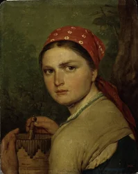 En bondflicka, ca. 1824