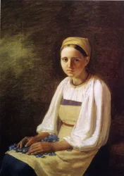 En bondflicka med blåklint, 1820-talet