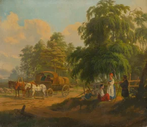 Landskap med rysk trojka, 1801.