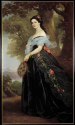 Porträtt av grevinnan Juliette Cotti Målning av Alexandro Ossani (1800-talet) 1869 Florens museum för modern konst