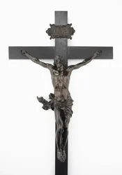 Krucifix, c.1646 (brons, päronträd med ebonisering och färgning)