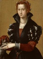Porträtt av Eleanor av Toledo 15221562, ca. 1560