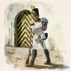 Österrikisk infanterist från IR-regementet nr 14 i en fästning 1809, 2018