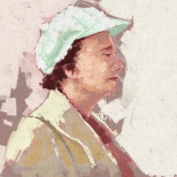 Porträtt av forskaren Rachel Carson, 2023 (illustration)