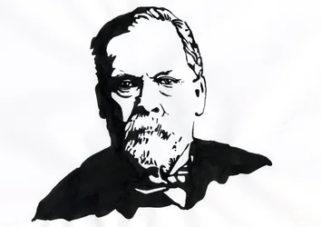Porträtt av Louis Pasteur (1822-1895), engelsk kemist och mikrobiolog