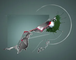 Ukraina attackerades av Ryssland, 2022 (illustration)