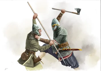 Vikings krigare strider