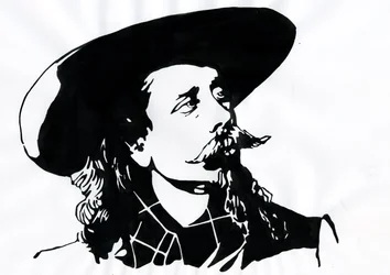 William Frederick Cody - Känd som Buffalo Bill - Porträtt av Buffalo Bill (1846-1917), överste William Cody