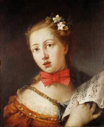 Porträtt av en ung sångare, 1700-talet.