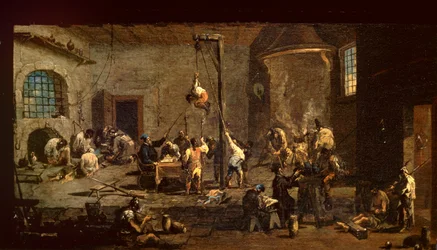En inkvisitionsdomstol, ca 1710-20