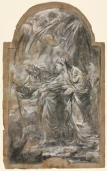 Flyg till Egypten, 1740-talet.